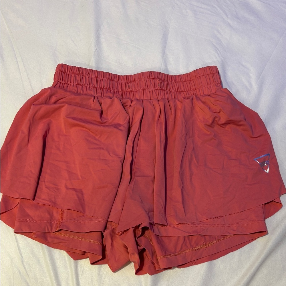 Women's pink flowy shorts